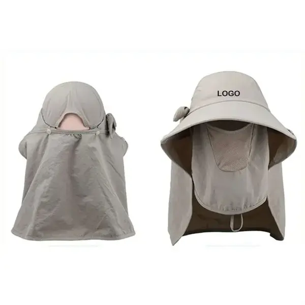 Sunscreen Fishing Hat With Mask UV Protection