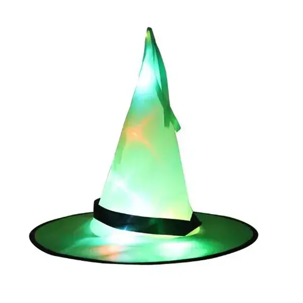 Halloween Witch Hat With Led Lights