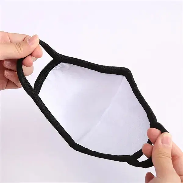 3D Design Reusable Cotton 2-Layer Face Mask with Nose Bridge