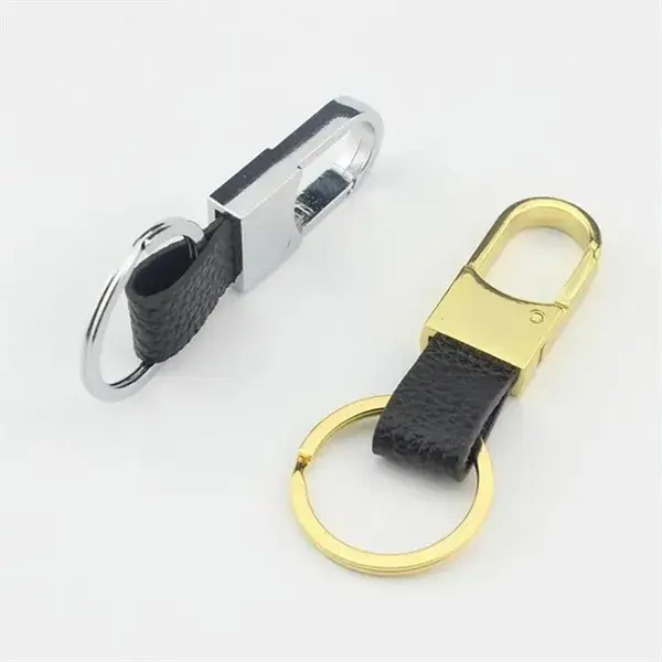 Mens Leather Creative Metal Car Keyring Keychain