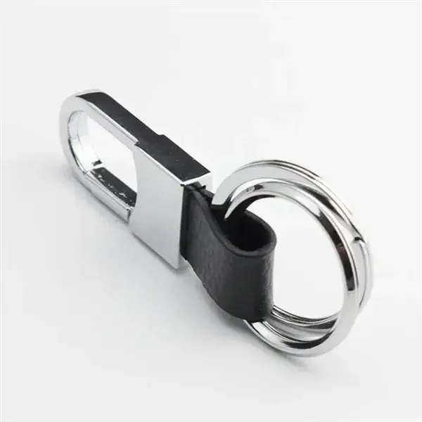 Mens Leather Creative Metal Car Keyring Keychain