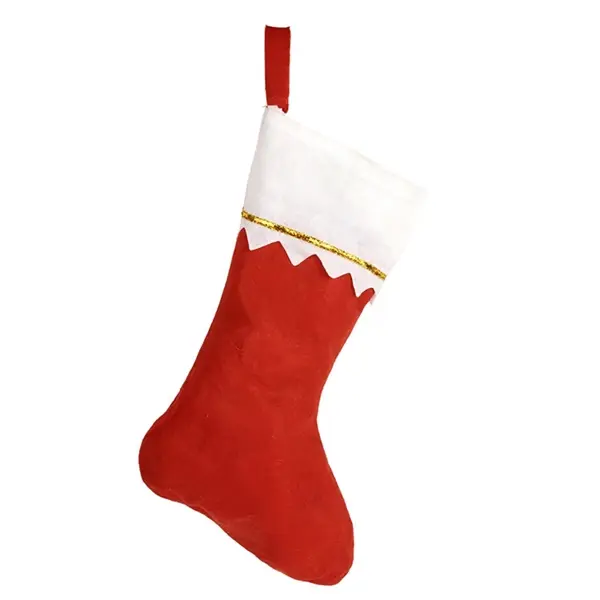 Custom 15" Red Felt Christmas Stocking
