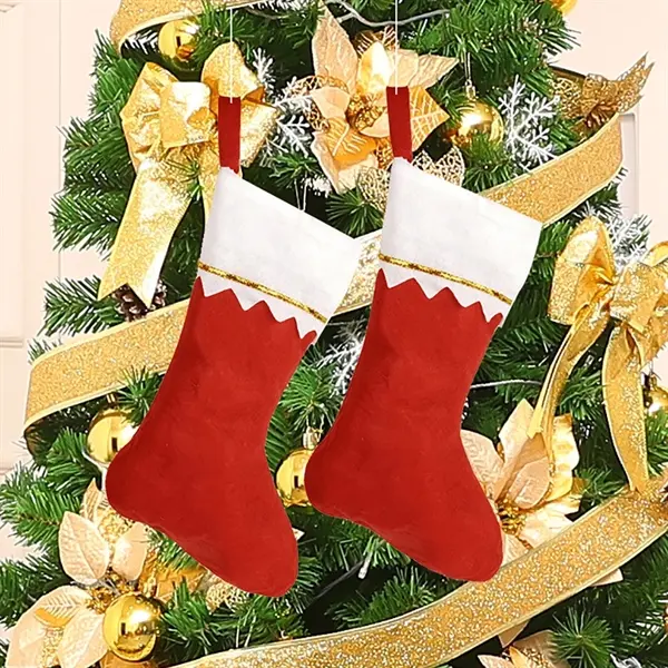 Custom 15" Red Felt Christmas Stocking