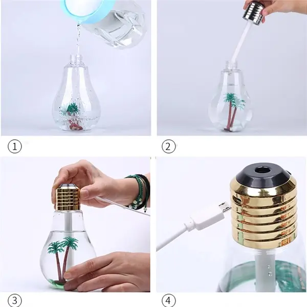 USB Colorful Desk Bulb Humidifier
