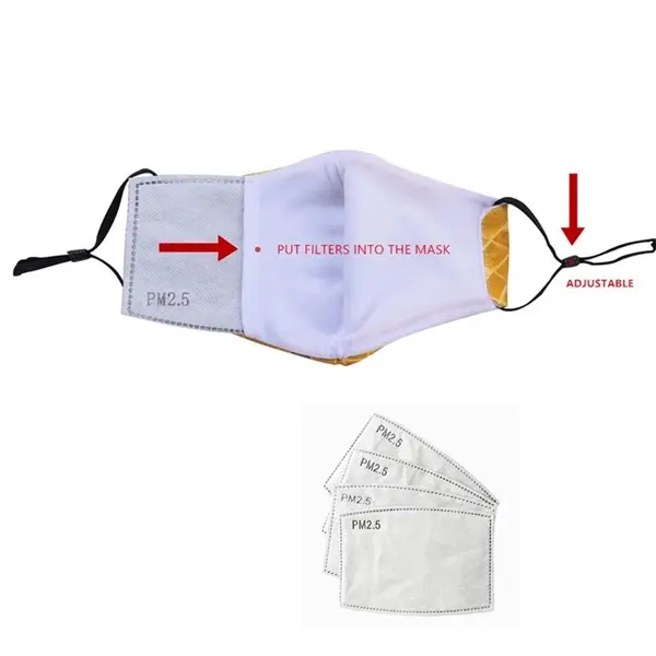 2 Layer Custom Pattern Face Mask with Filter Sheet