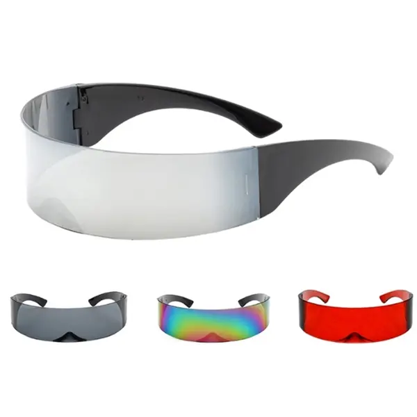 Cyberpunk Mirrored Visor Glasses for Party Accessories