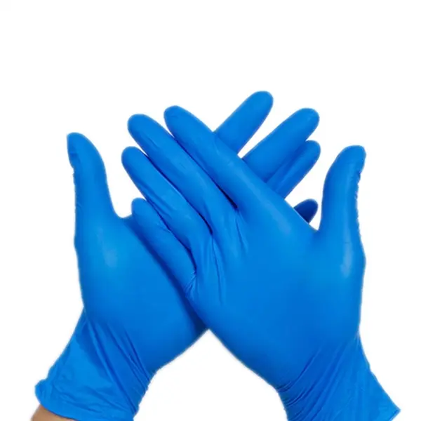 Blue disposable Powder-free Nitrile Gloves