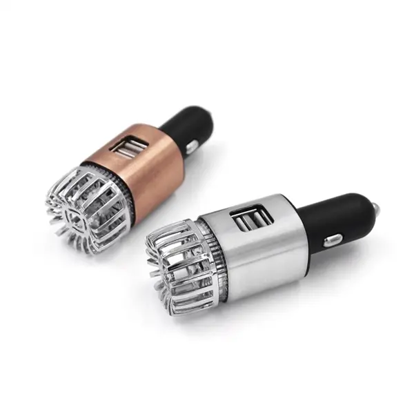 2 in 1 Car Air Purifier & Dual Fast Charge USB