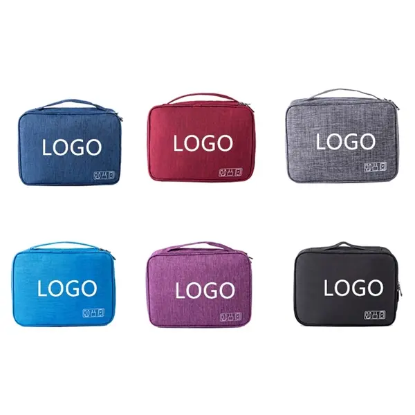 Three-Layer Travel Electronics Organizer Case