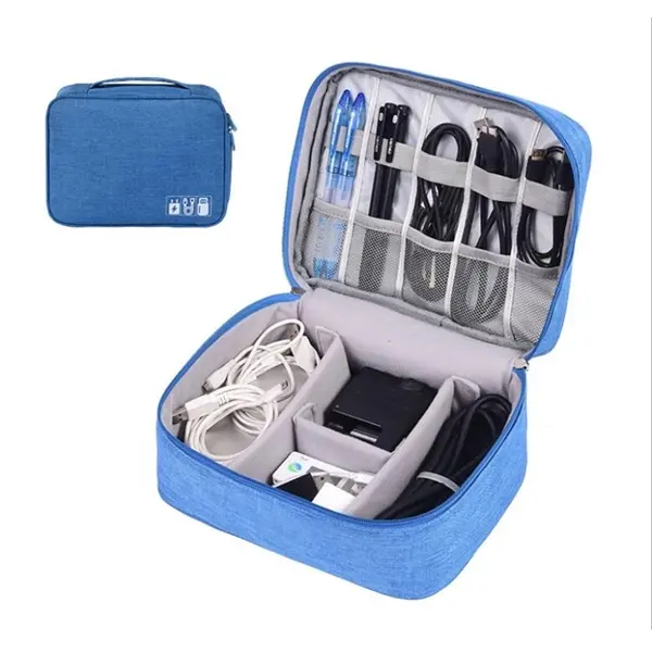 Custom Travel Cable Organizer & Electronics Accessories Case