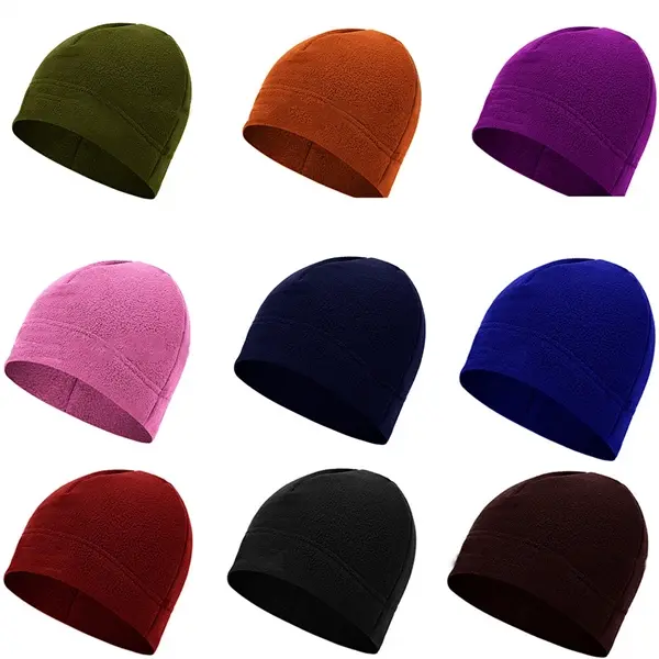 Double Layer Fleece Beanie Hat