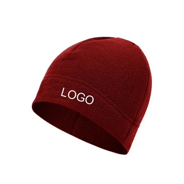 Double Layer Fleece Beanie Hat
