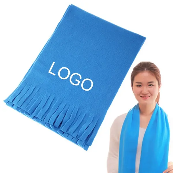 Custom Winter Tassel Fleece Scarf