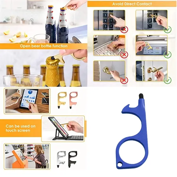 Germ-Free Key Door Opener with Rubber Stylus