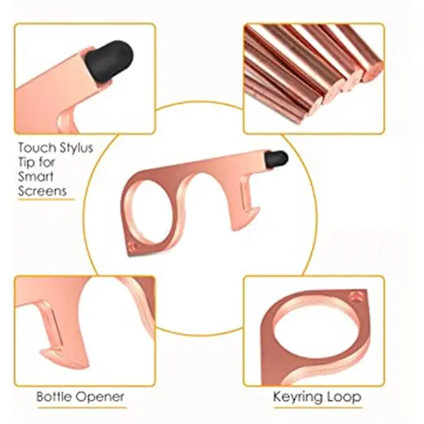 Germ-Free Key Door Opener with Rubber Stylus