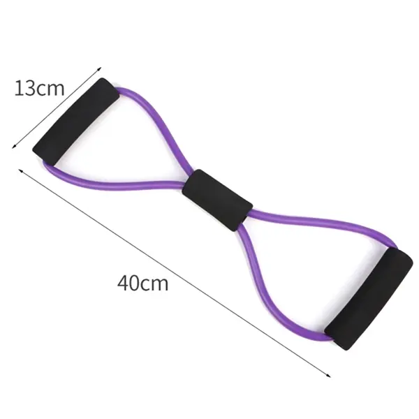 8 Shape Latex Exercise Resistance Band