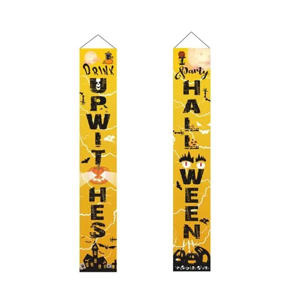 Halloween Porch Sign Banners Oxford Fabric
