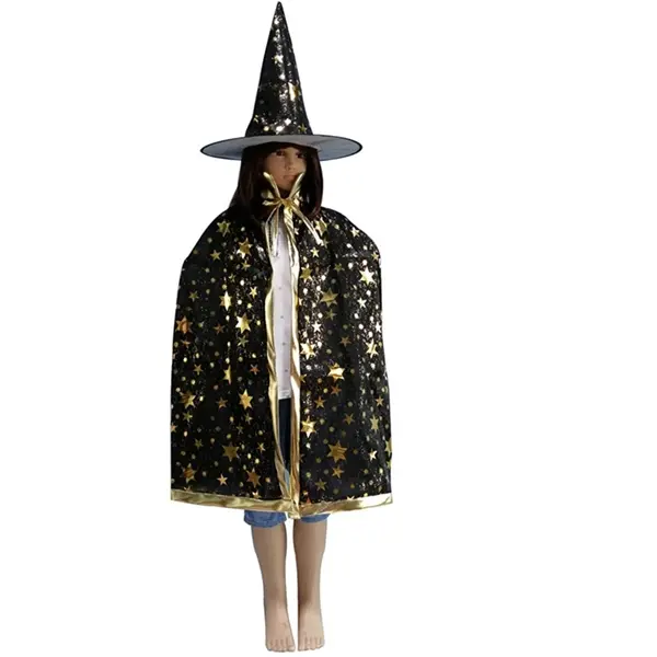 Children Witch Wizard Cloak With Hat