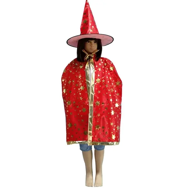 Children Witch Wizard Cloak With Hat