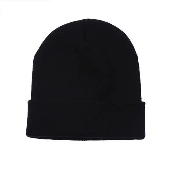 Custom Warm Winter Hats Acrylic Knit Cuff Beanie Cap