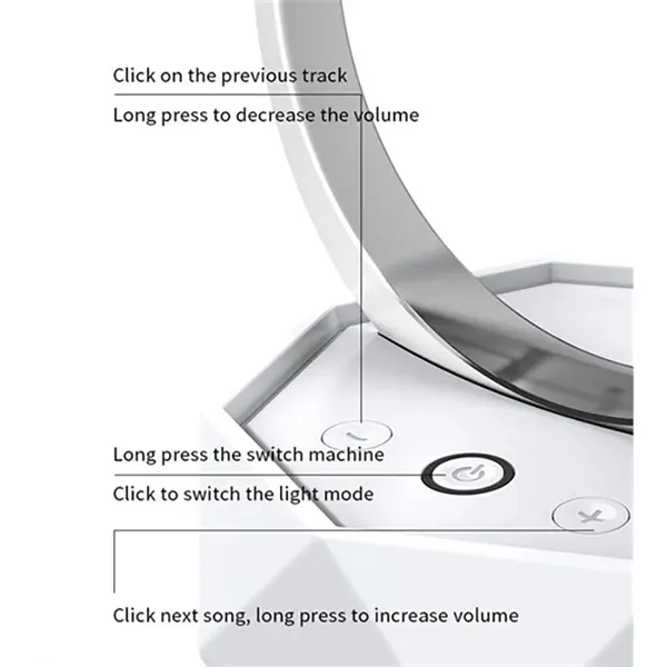 2 in 1 Wireless Color-changing Nightlight Speaker