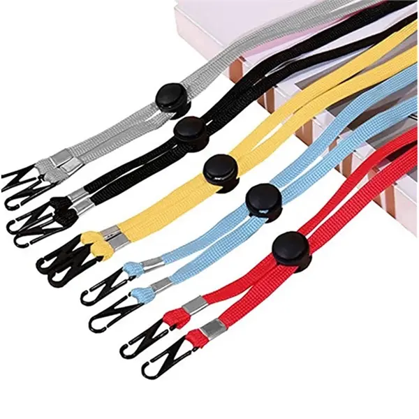 Stock Unimprinted Fast Delivery Adjustable Mask Lanyard