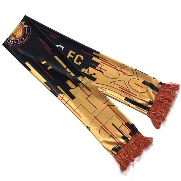 Polyester Stadium Scarf With Fringe