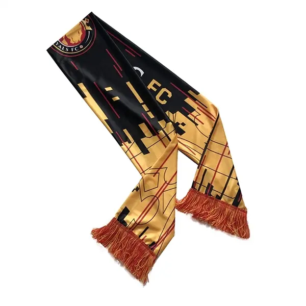 Polyester Stadium Scarf With Fringe