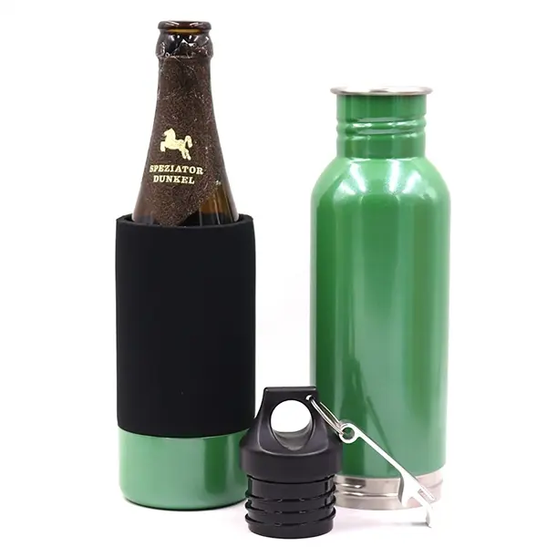 12oz Stainless Steel Beer Bottle Insulator With Opener