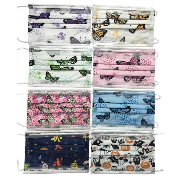 3-Ply Youth Multi-color Disposable Protective Face Mask