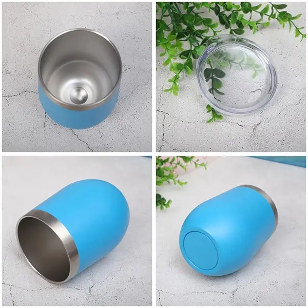 12oz Double Wall Eggshell Cup with Lid
