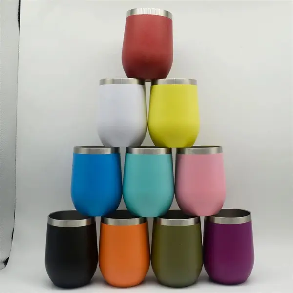 12oz Double Wall Eggshell Cup with Lid