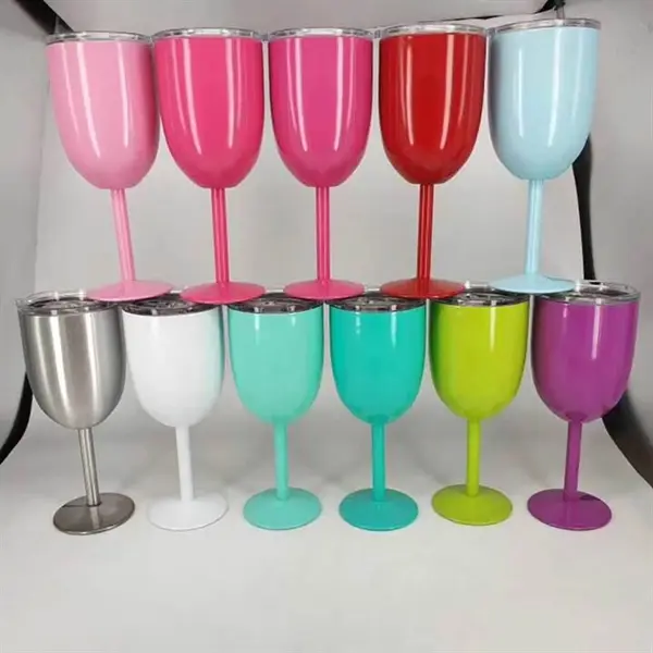 10oz Stainless Steel Wine Glass
