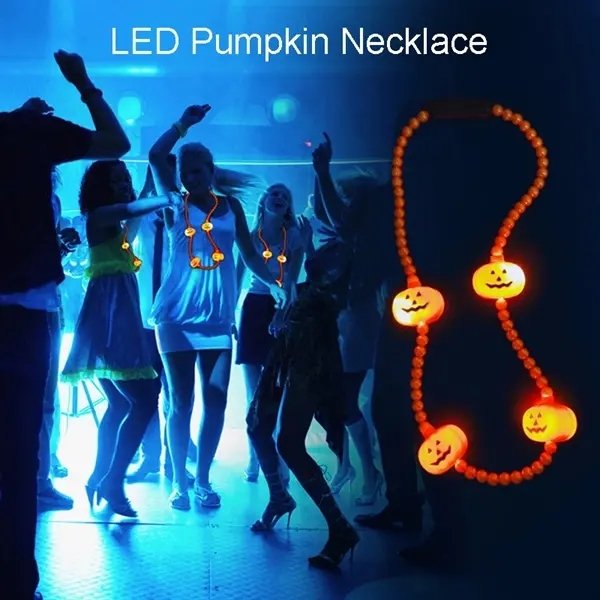 LED Pumpkin Necklace