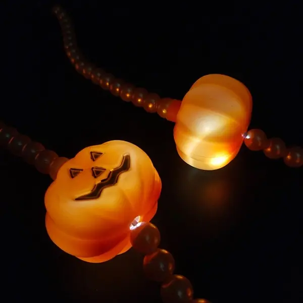 LED Pumpkin Necklace