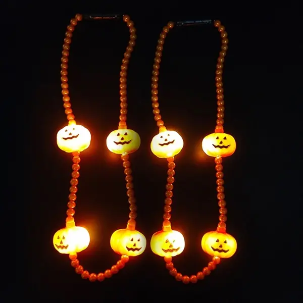 LED Pumpkin Necklace