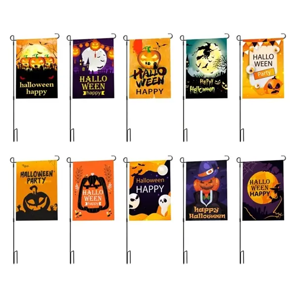 Full Color Garden Flag 12" x 18" Halloween Thanksgiving