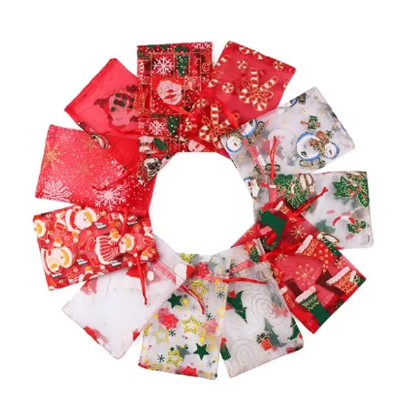 Custom Christmas Organza Bags