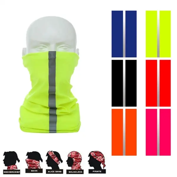 Reflective Blank Bandana Unisex Neck Gaiters
