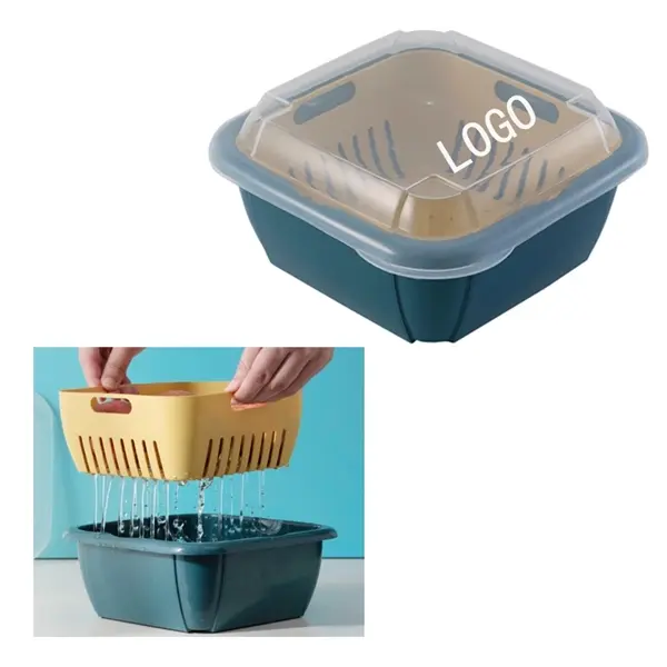 Veggie Fruit Washing Cleaning Plastic Baskets Plate