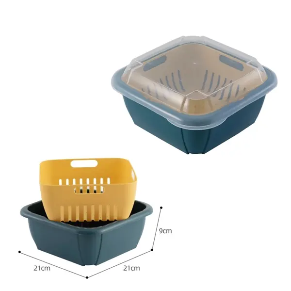 Veggie Fruit Washing Cleaning Plastic Baskets Plate