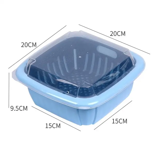 Veggie Fruit Washing Cleaning Plastic Baskets Plate