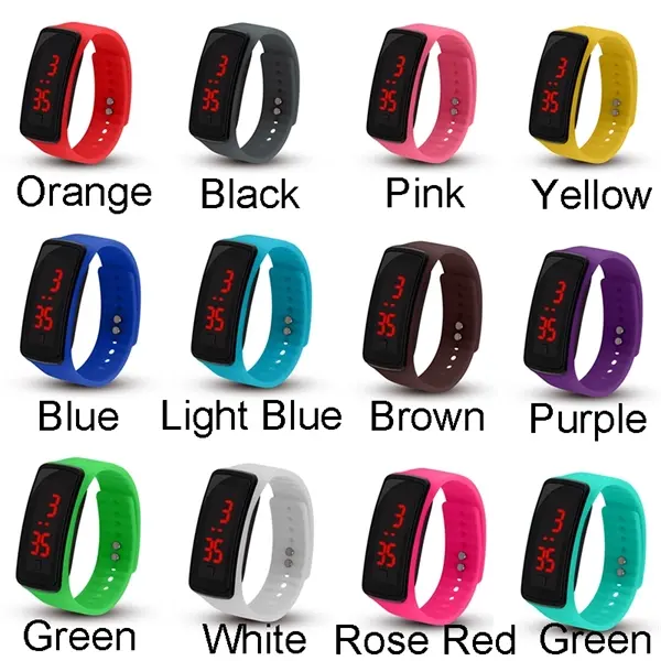 Silicone LED Sports Watch