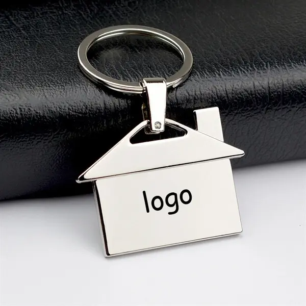 Custom Metal House Keychain