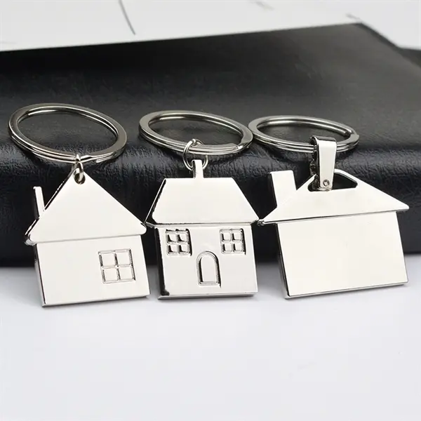 Custom Metal House Keychains