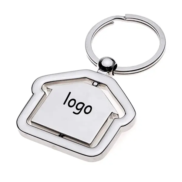 Custom Metal House Keychain