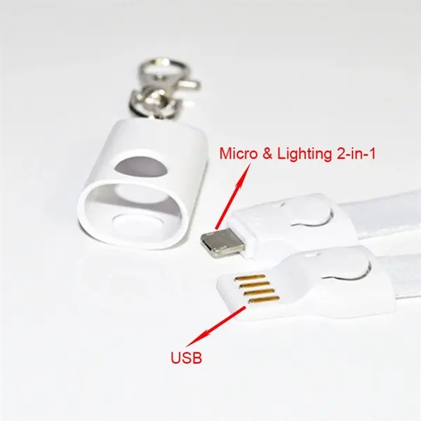2 in 1 Lanyard Charging Cable