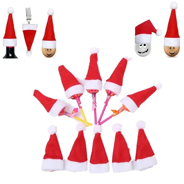 Santa Hats Silverware Holders