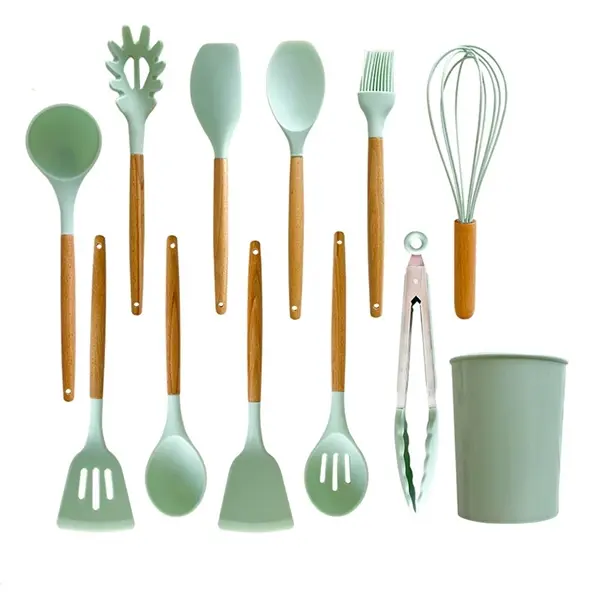 11 PCS Silicone Cooking Kitchen Utensils Set
