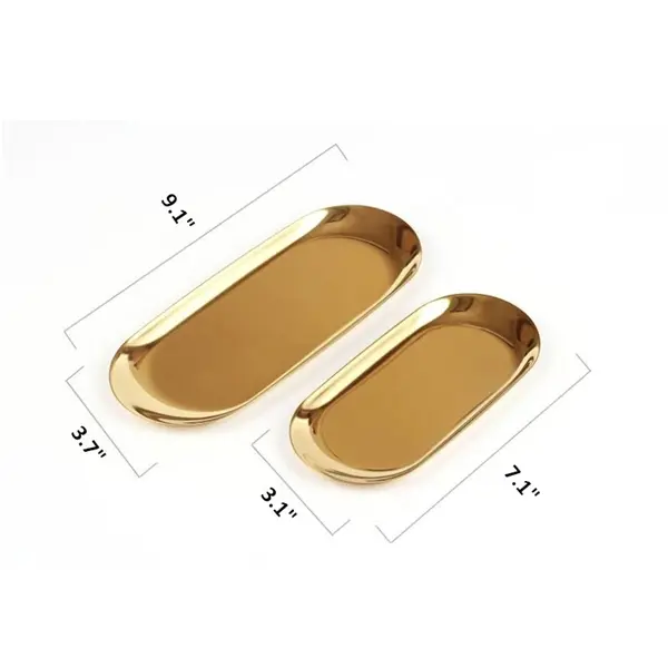 9 inch Oval Stainless Steel Tray